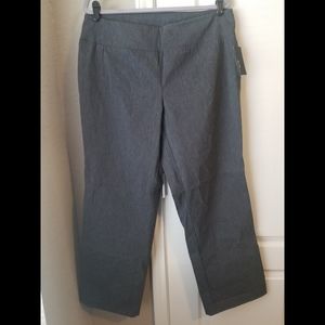Alyx Size 2X Pull On Gray Dress Pants